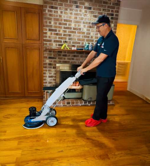 Hardwood floor cleaning